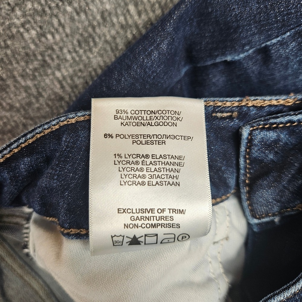 Silver Suki Slim Boot Jeans Women's 27 Mid Rise Dark Wash‎ Denim Stretch Casual - Picture 7 of 10